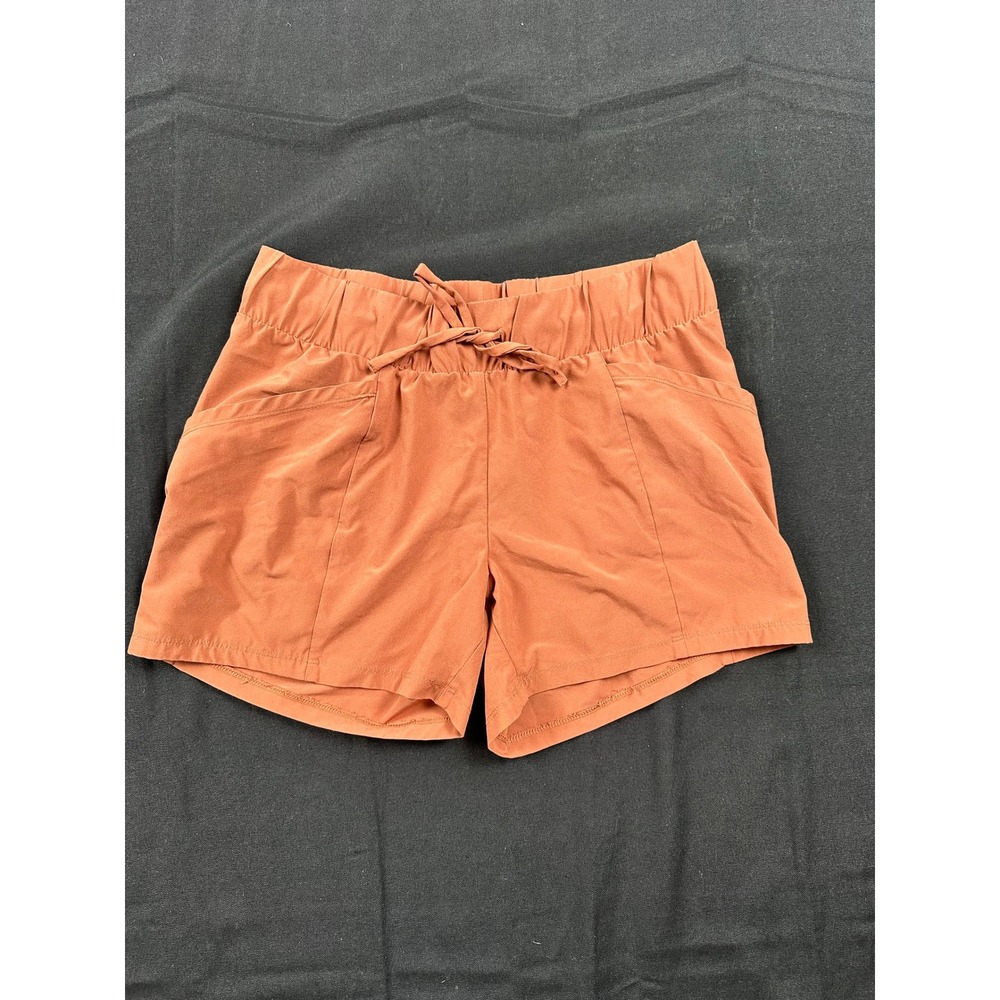 All in Motion Womens XS Rust Orange Athletic Hiking Shorts Drawstring Pockets